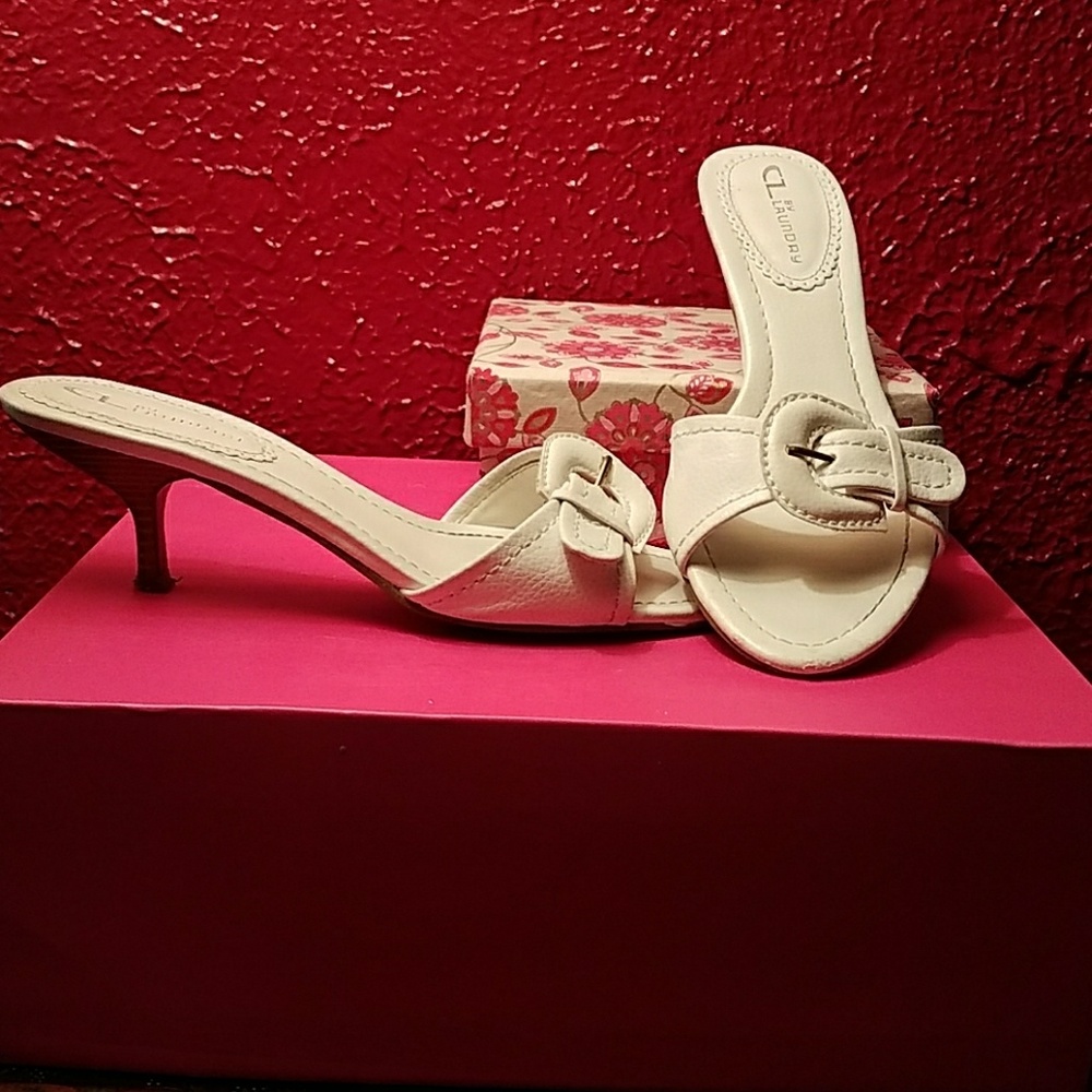 White Dress Slides